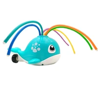 water spray sprinkler for kids cute whale spray water toys with 6 colorful wiggle tubes outdoor play yard games