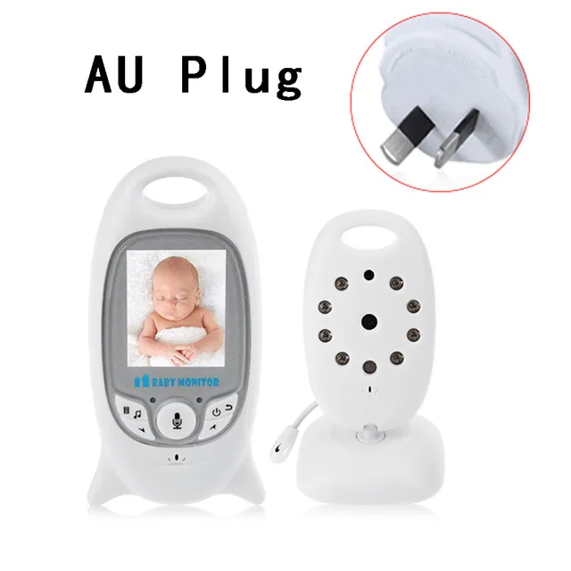 AU Plug IMPORX 2 дюймов беспроводной видео Детский Монитор электронный няня радио няня камера ночного видения контроль температуры 8 Колыбельная - Цвет: AU Plug