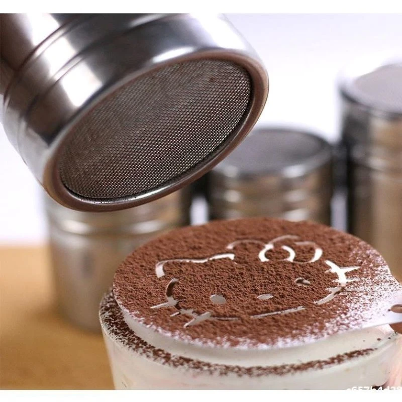 Горячая нержавеющая сталь шейкер для кофе и шоколада глазурь сахарный порошок