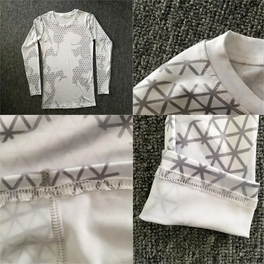 Новая камуфляжная Военная футболка для бодибилдинга колготки фитнеса мужские