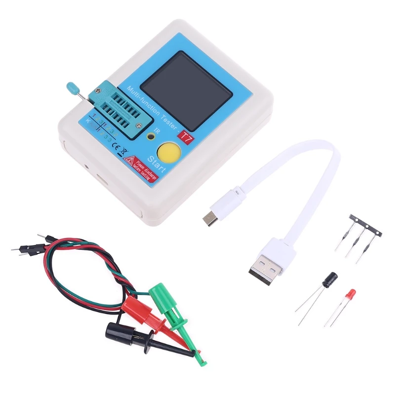 

LCR-T7 High Speed Transistor Tester Full Screen Graphic Display Multi-function Tester TFT Diode Transistor