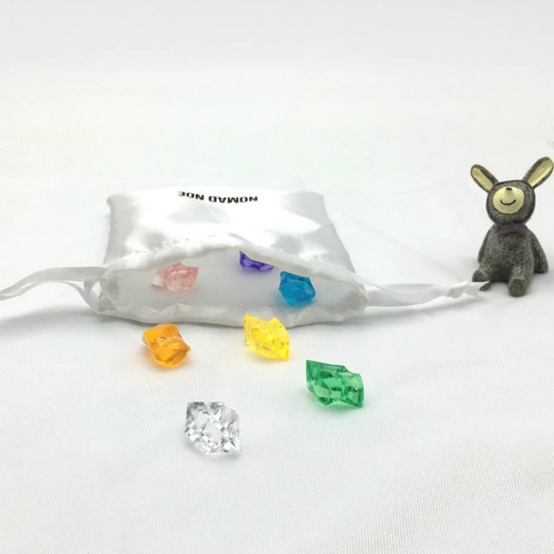 Атласная сумка для упаковки ювелирных изделий белый мешочек на шнурке с принтом