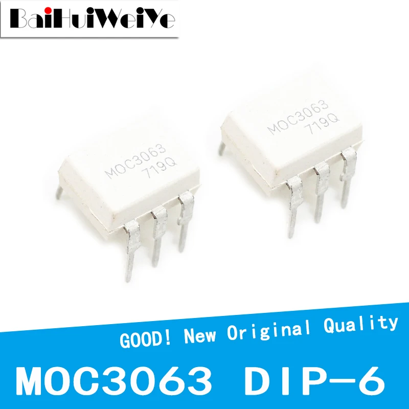 10 шт./лот MOC3063 MOC3063M DIP-6 драйвер выходной оптрон IC новый оригинальный чипсет хорошего качества
