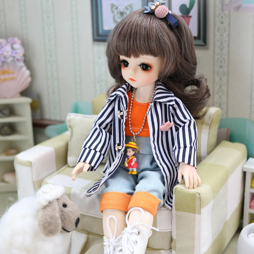 Bjd кукла 30 см подарки для девочки 18 суставов кукла с одеждой DIY кукла лучшие подарки для девочки ручной работы игрушка косметика
