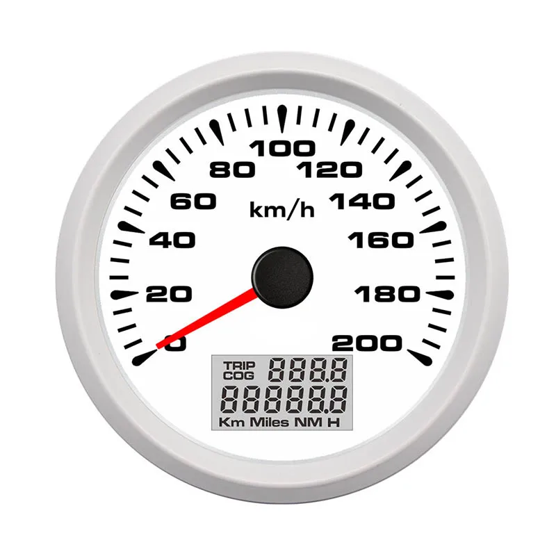 WW 200KMH 85 мм Цифровой Speedo монтажный комплект с gps функцией для гоночный автомобиль, мотоцикл спидометр на лодке 8 цветов светильник 12 в 24 В - Цвет: WW 200KMH