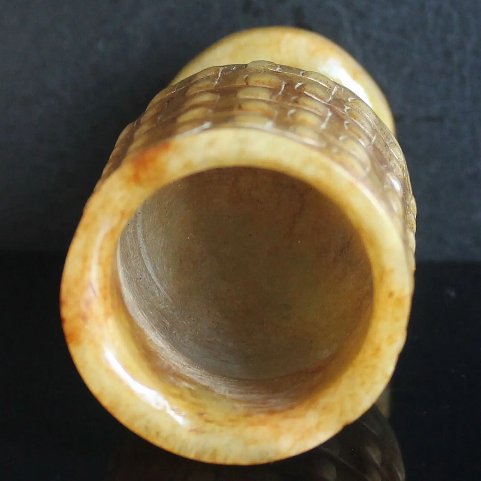 

Carved Chinese Old Jade Wineglass winebowl Cup Collection home decor