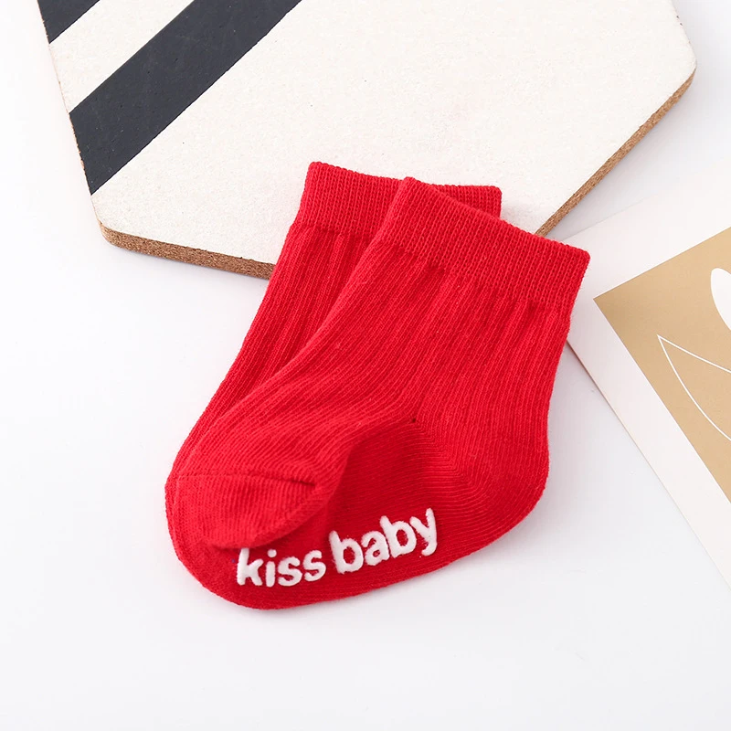 Короткие носки для новорожденных Вязаные толстые носки-башмачки маленьких