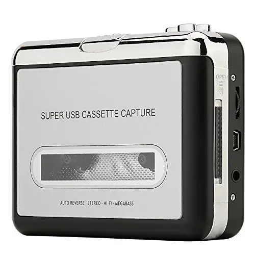 Кассетный проигрыватель портативный кассетный захват MP3 аудио музыки через USB