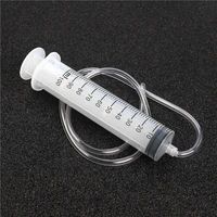 100ml measuring syringe 100ml plastic syringe with 80cm clear tube for measuring nutrient motoring applications