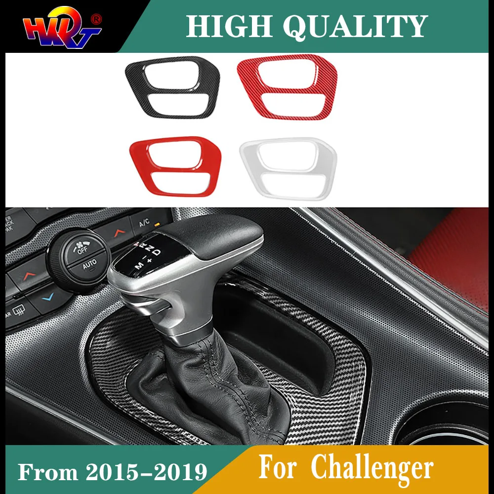 

Fit For Dodge Challenger 2015-2019 Auto Stickers For Dodge Challenger Car Interior Gear Shift Box Panel Trim Cover Stickers