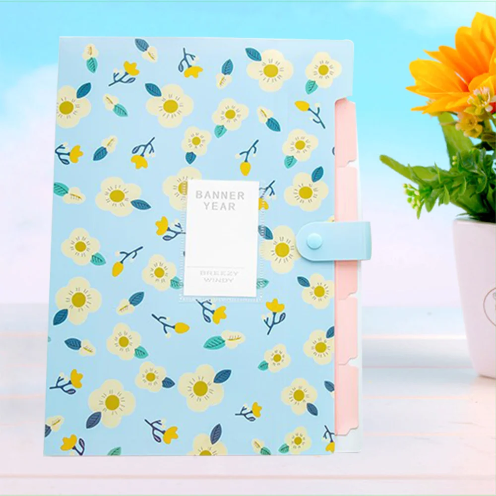 

Папка для файлов с 8 отделениями, расширяющаяся папка для файлов формата A4, с буквами, с защелкой, папка для документов с цветочным принтом (...