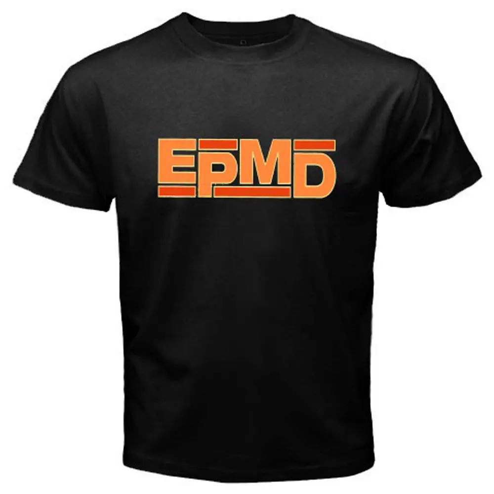 Новая мужская черная футболка EPMD в стиле хип хоп с музыкальным логотипом