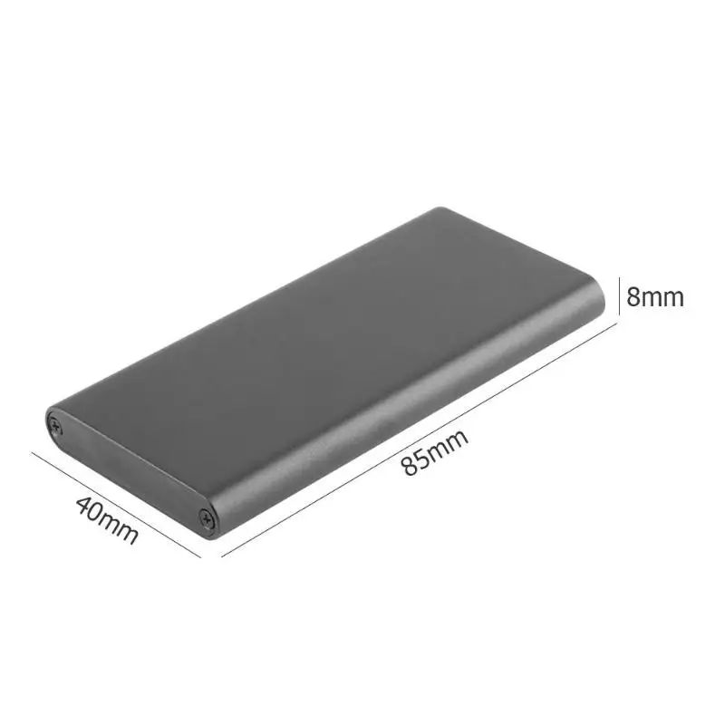 USB3.1 type-C к MSATA SSD Внешний корпус алюминиевый HDD коробка SSD жесткий диск Корпус 10 Гбит/с Hign-speed для Windows SE/ME/2000