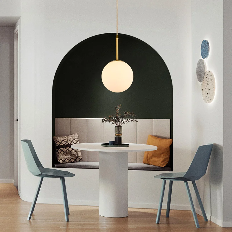 

Nordic originality small droplight is complete copper contracted style bedroom bedside lamp individual character light