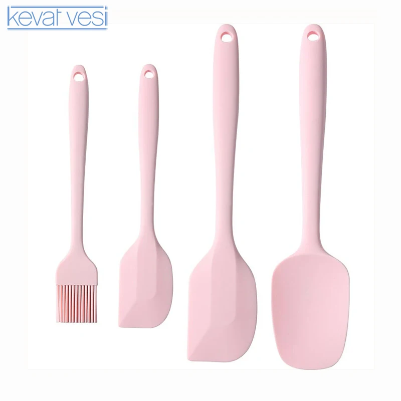 

4Pcs/set Non-Stick Silicone Spatula Cake Tools Baking Pastry Scraper Heat-Resistant Spatulas Turner Cake Scraper Kitchen Gadget