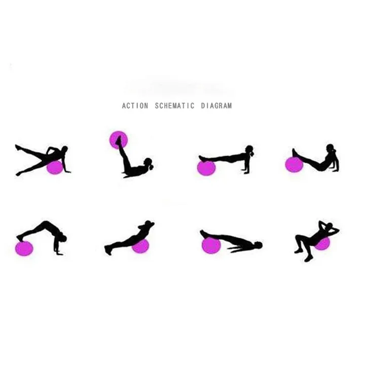 25 55 см спортивные мячи для йоги Пилатес Фитнес Мяч гимнастический фитбол баланса