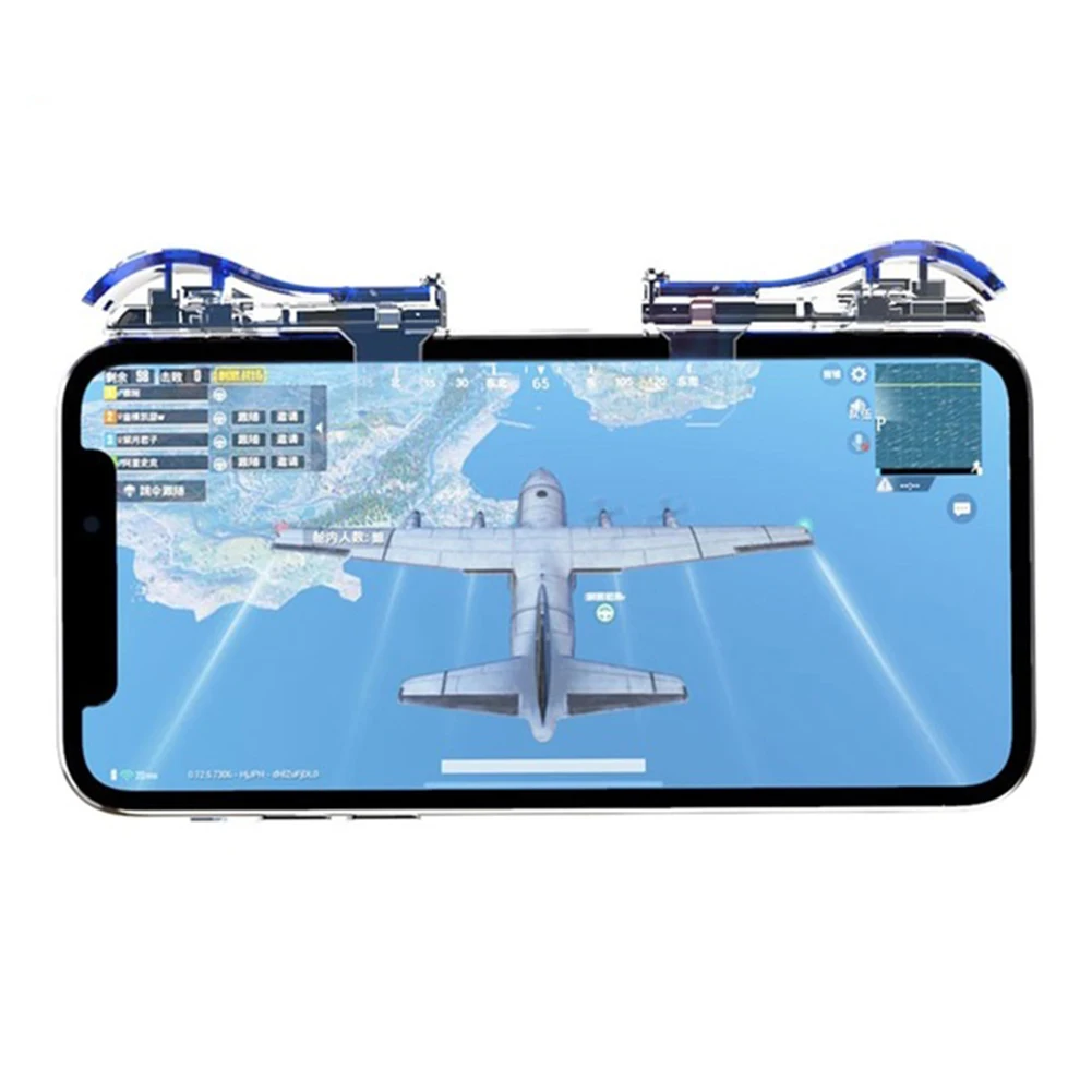 1 пара умный телефон прозрачный вспомогательный ключ прицела Кнопка огня игровой