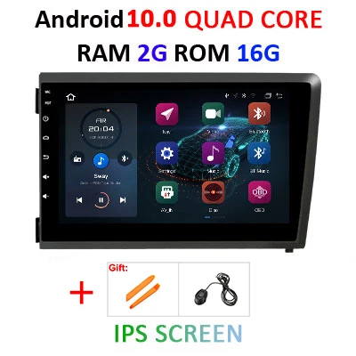 Ips DSP 8 ядерный 4 г 64 г 2 Din Android 10 автомобильный мультимедийный плеер DVD gps аудио для VOLVO S60 V70 XC70 Автомагнитола ПК стерео obd2 DVR - Цвет: 2G 16G IPS