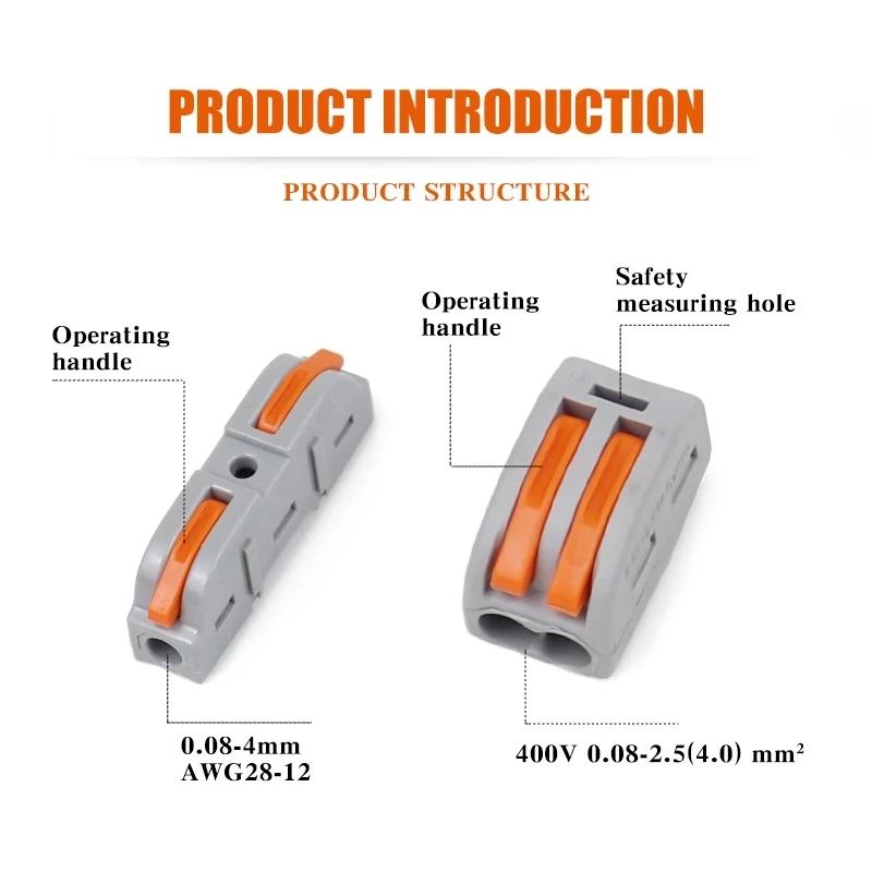 Соединители для кабелей Mini Fast Универсальные Компактные соединительные клеммные