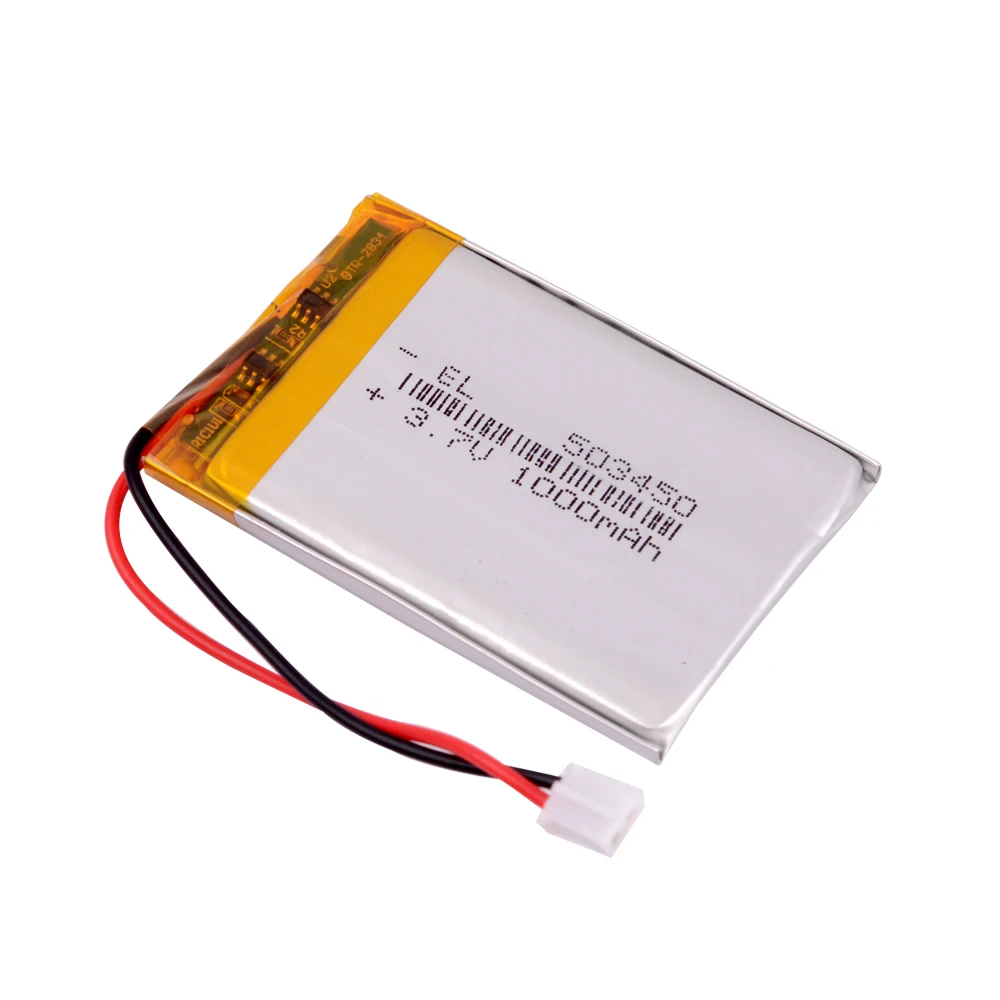 JST PH2.0 2pin 3 7 V 1000mAh 503450 литий полимерная LiPo аккумуляторная батарея PS4 Золотая