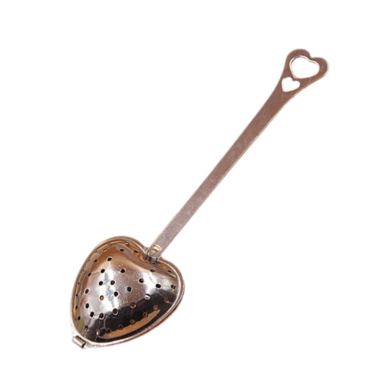 В форме сердца ложка-ситечко для чая фильтр с коробка из нержавеющей стали круче