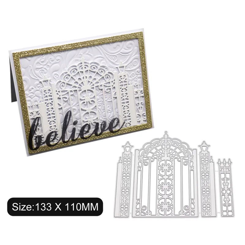 Горячие двери замка из углеродистой стали режущие штампы скрапбукинга бумага