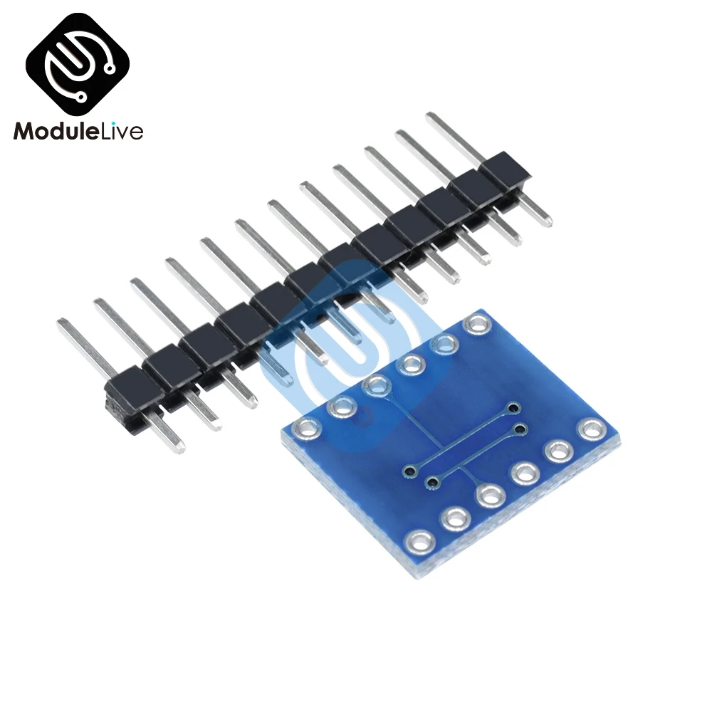 Двухканальный 2-канальный IIC I2C преобразователь уровня логики двунаправленный