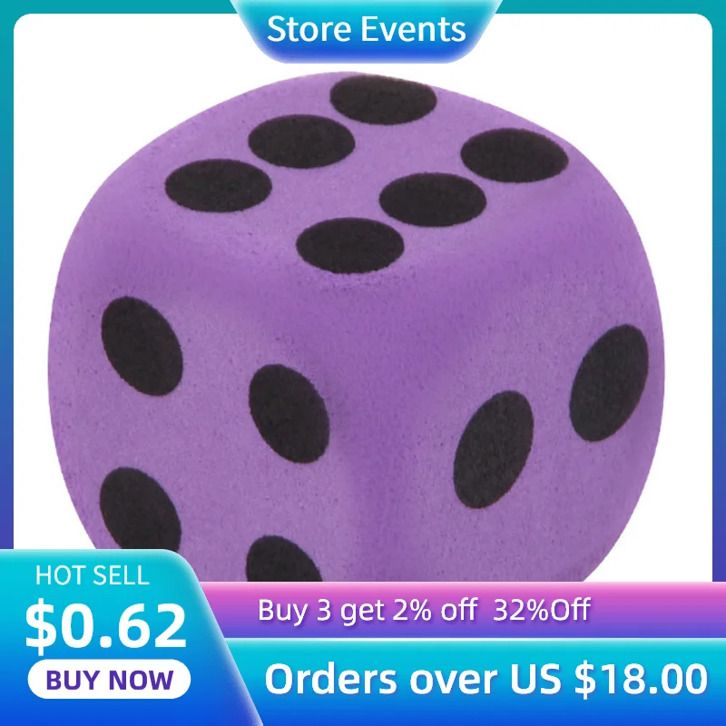 Специальные мягкие игральные кости гигантские из вспененного этилвинилацетата