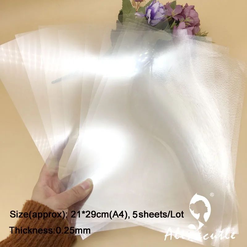 A4X5 листов ПВХ пластиковый лист для сделай сам скрапбукинга ручной работы шейкер