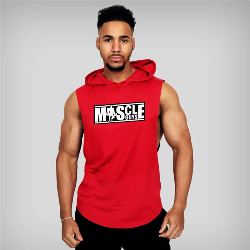Бренд Muscleguys толстовки для бодибилдинга спортивные без рукавов Толстовка фитнеса