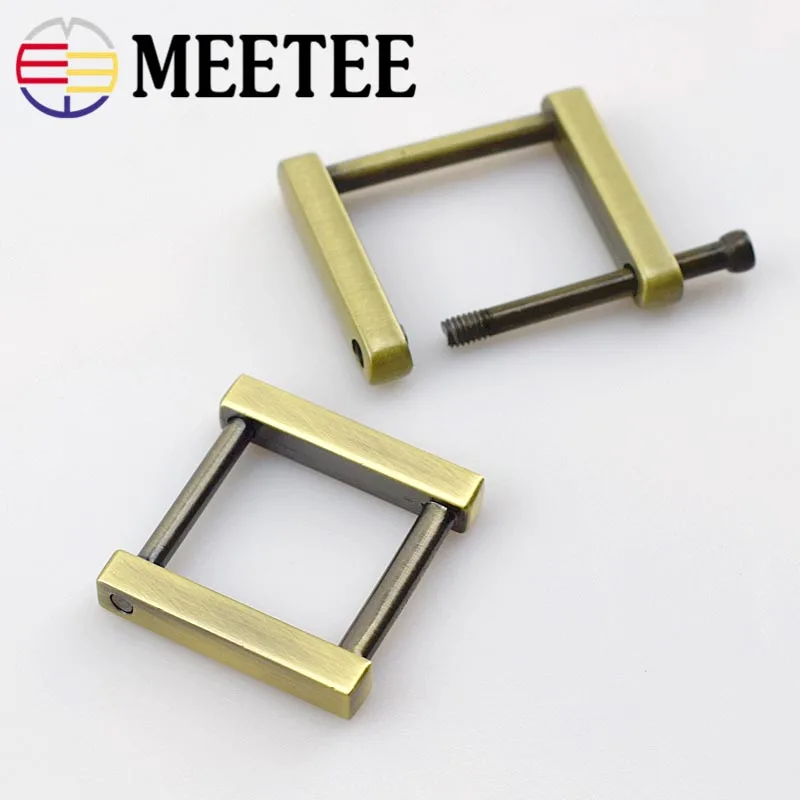 4/10 шт. Съемные квадратные металлические пряжки для сумки ремешок ручка застежка