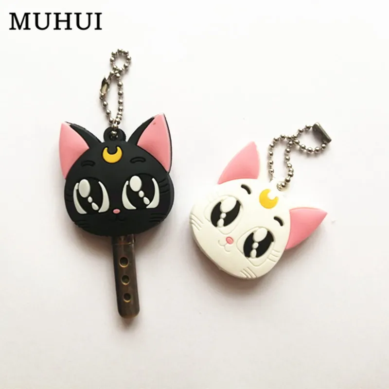 

Cute Cartoon Keychain Key Chain Ring Anime Luna Cat Keychain Keyring Women Girls Gift Hot Sales