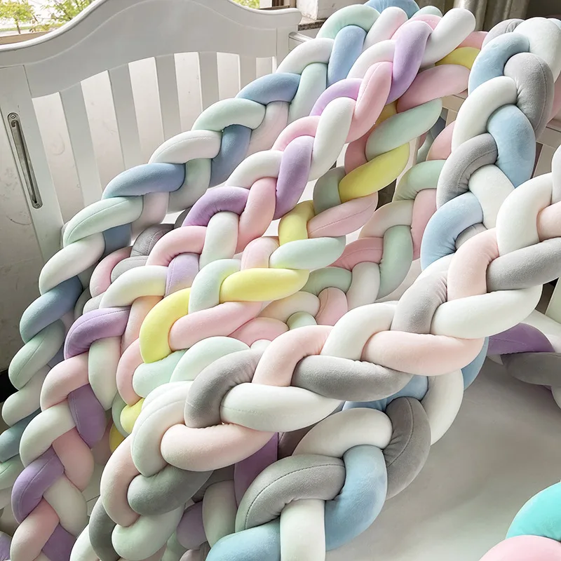 

Ins Nordic Детская комната украшения DIY ручной работы твист кровать объемный узел длинные узлом Мяч подушку кроватка для новорожденного бампер