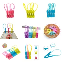 12pcslot household close clip sealer clamp food bag clips food storage sealing bag clips random kitchen tools