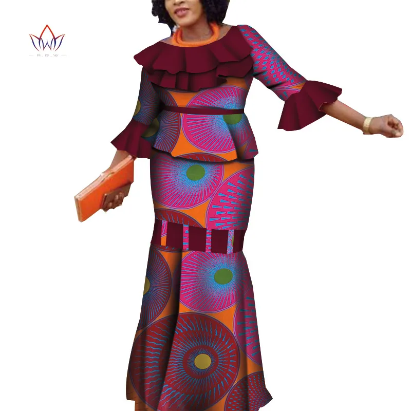 Женские комплекты одежды большого размера из 2 предметов Дашики с юбкой