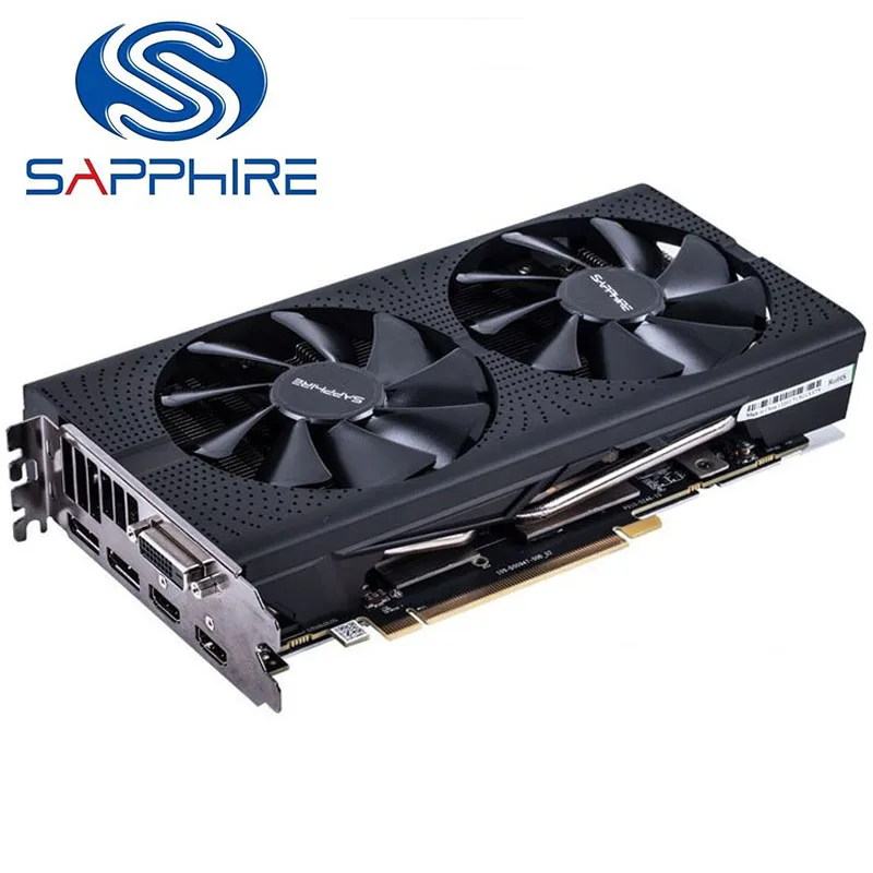 Видеокарта SAPPHIRE RX570 4G GDDR5 частота памяти 4 Гб 570 МГц сердечника состояние б/у |