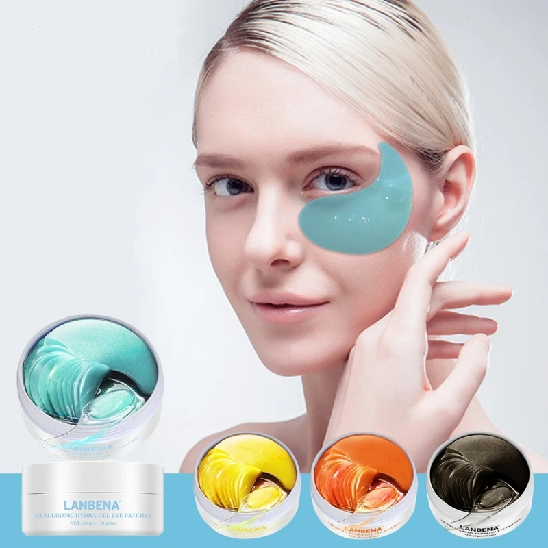 

1pcs(60ea) Eye Patches Mask Retinol/Hyaluronic/Vitamin C/Black Pearl Hydra-Gel Eye Mask Remove Dark Circles Moisturizing Care