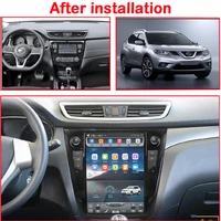 128g tesla style android 9 car gps navigation radio for nissan x trail qashaqi 2014 2016 auto multimedia player stereo head unit