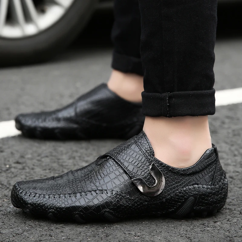 

Туфли-Лоферы Nice мужские из натуральной кожи, Роскошные Формальные, без застежки, Мокасины, топ-сайдеры, обувь на плоской подошве для вождения