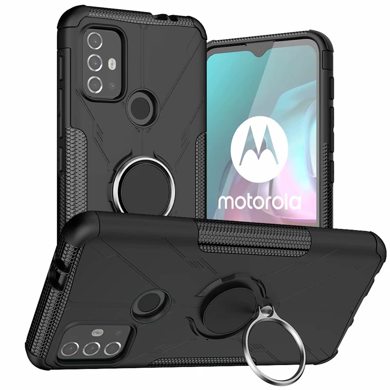 Гибридный прочный армированный чехол для телефона Motorola Moto G30 с
