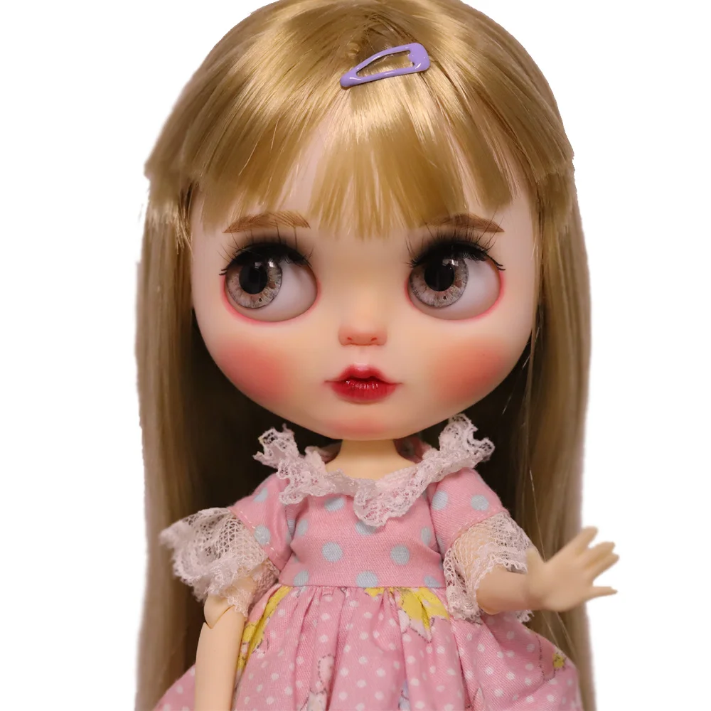 

1/6 BJD 30 см кукла игрушки 19 шарнирная кукла blyth шарнирная кукла с выдувным париком милая кукла для макияжа с белой кожей 122204
