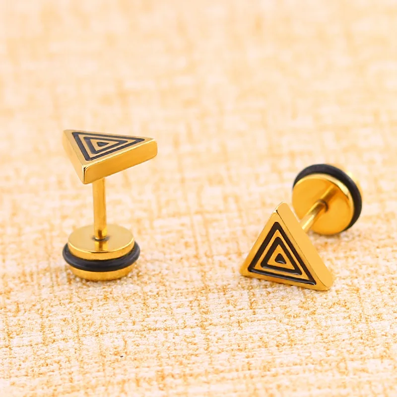 Линия резки треугольник клей титановая сталь изысканный уха ювелирные изделия