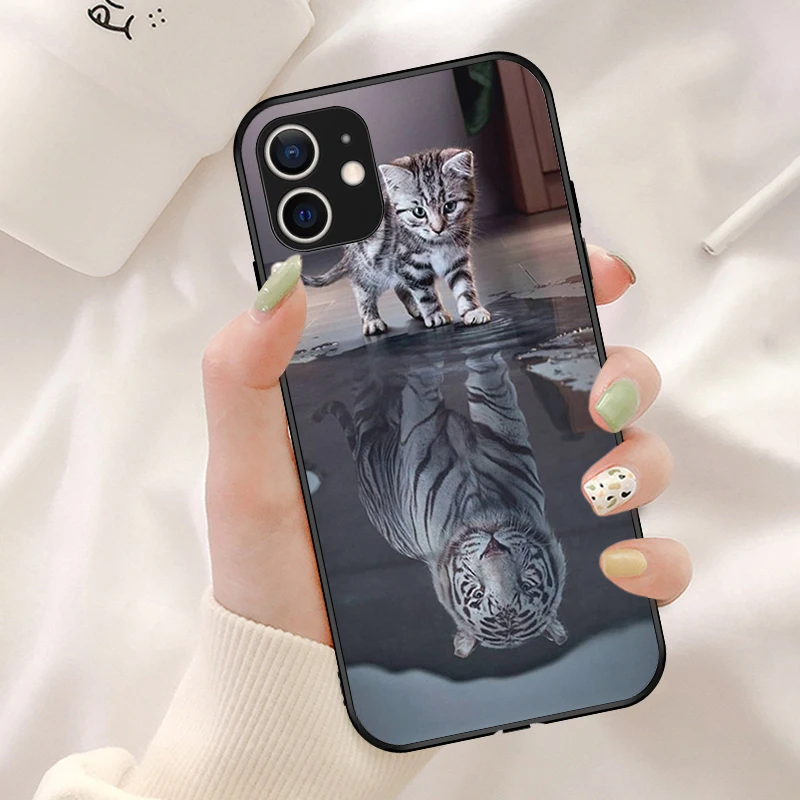 Мягкий черный матовый Силиконовый чехол из ТПУ для телефона iPhone 13 12 11 Pro XS Max 7 8 6 6s