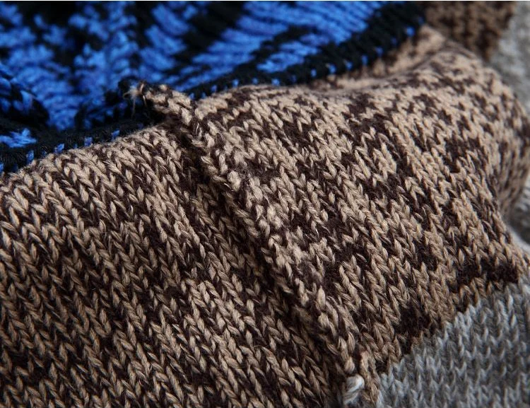 

SAMHIBUGLE Knitted Sweater Men Cardigans Collar Winter Wool Sweater Fashion Cardigans Male Sweaters Coat Brand Men's Clothing