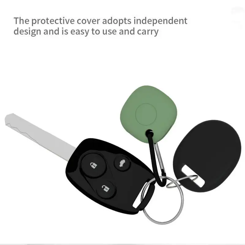 

For Samsung Airtags Liquid Silicone Protective Sleeve For Samsung Locator Tracker Anti-lost Device Keychain Protective Sleeve