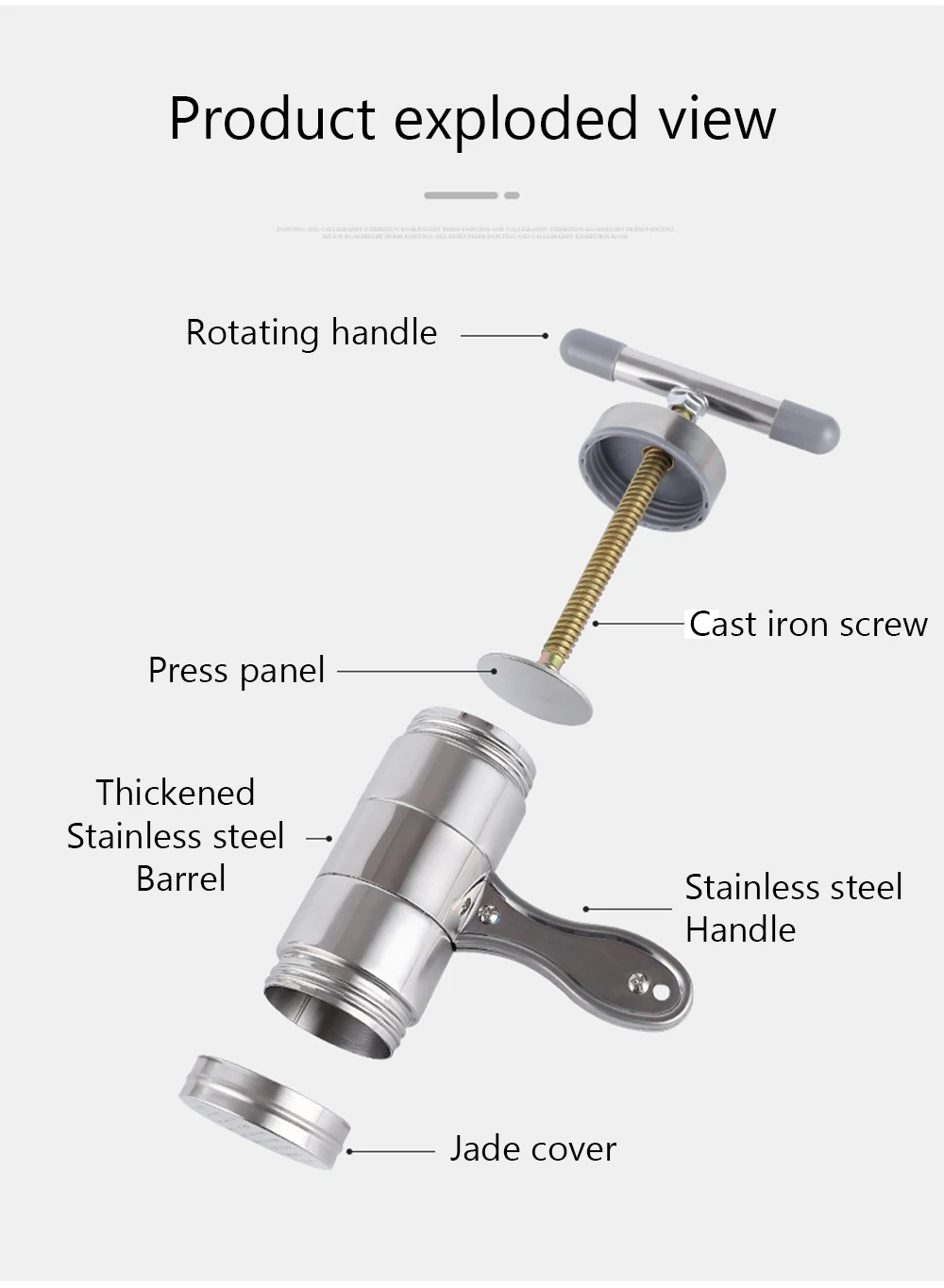Кухонный ручной аппарат для макаронных изделий из нержавеющей стали машина
