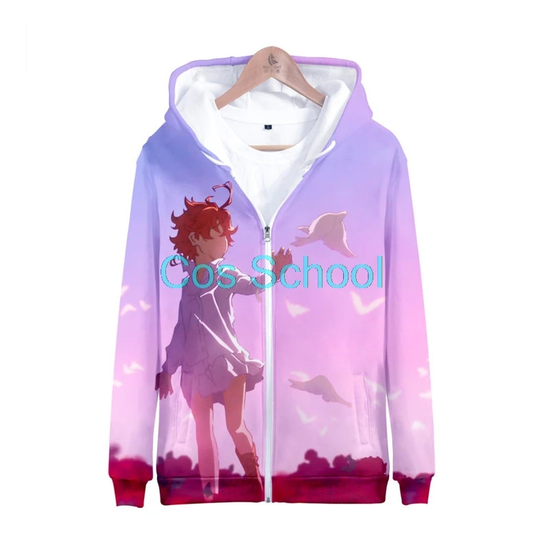 G Cos School The Promised Neverland толстовки Эмма Норман Рей куртка с капюшоном на молнии пальто для мужчин женщин Grace полевой свитер Костюмы - Цвет: G