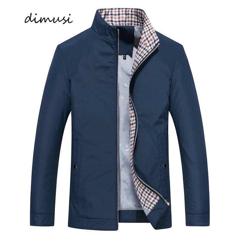 

Мужская куртка-пилот DIMUSI, повседневная приталенная бейсбольная куртка-пилот на весну и осень, ветровка, брендовая одежда