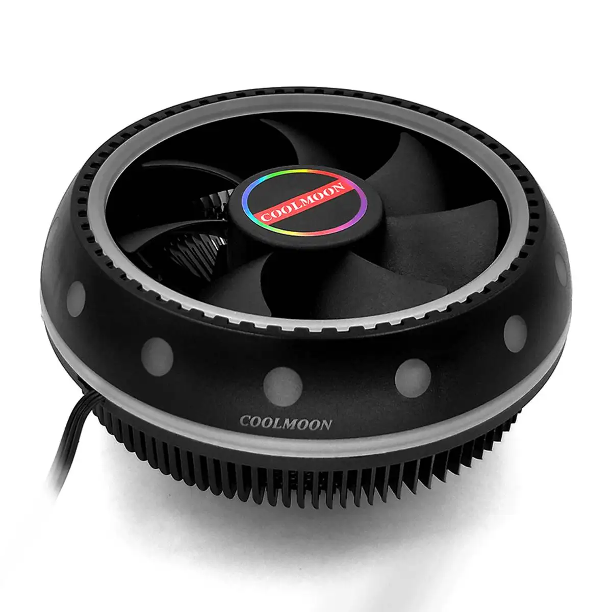 Алюминий 3 Pin Процессор радиатор RGB теплоотвод бесшумный ПК Процессор Охлаждающий радиатор вентилятора вентилятор для Intel LGA/115X/775/1366/AM3/AM4