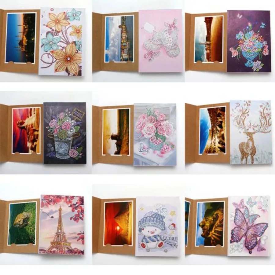 

3D DIY Special Shaped Diamond Painting Photo album Diamond Embroidery Mosaic Christmas Cards Postcards Birthday Xmas Gift